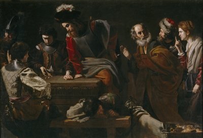 Fornægtelsen af Sankt Peter, ca 1625 af Nicolas Tournier