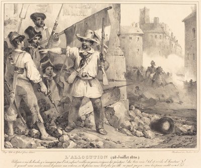 Tildelingen, 20. juli 1830 af Nicolas Toussaint Charlet