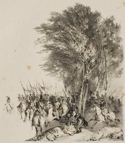 Lancers i marts af Nicolas Toussaint Charlet
