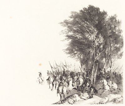 Lancers i marts af Nicolas Toussaint Charlet