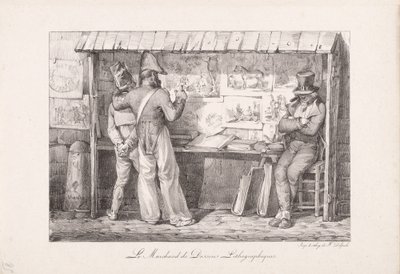 Litografisælgeren af Nicolas Toussaint Charlet