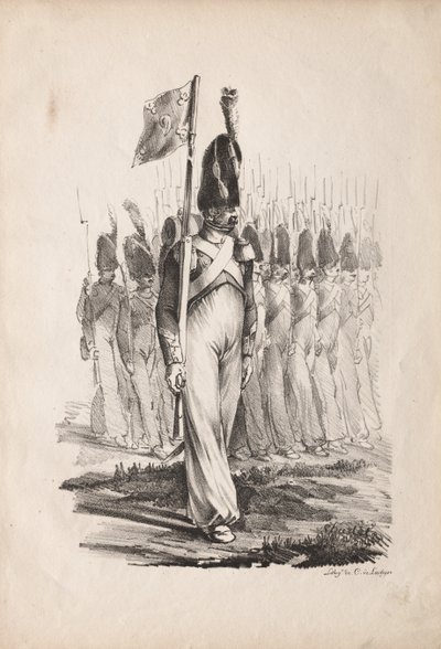 Militære kostumer: Carabiners Sargent, General Guide af Nicolas Toussaint Charlet