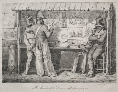 Litografihandleren. af Nicolas Toussaint Charlet