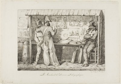 Litografisælgeren af Nicolas Toussaint Charlet
