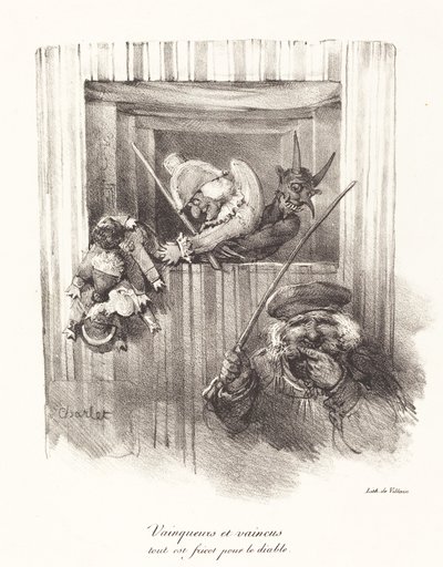 Vindere og besejrede, al mad til djævelen (The Vanquishers and the Vanquished, Al Food for the Devil) af Nicolas Toussaint Charlet
