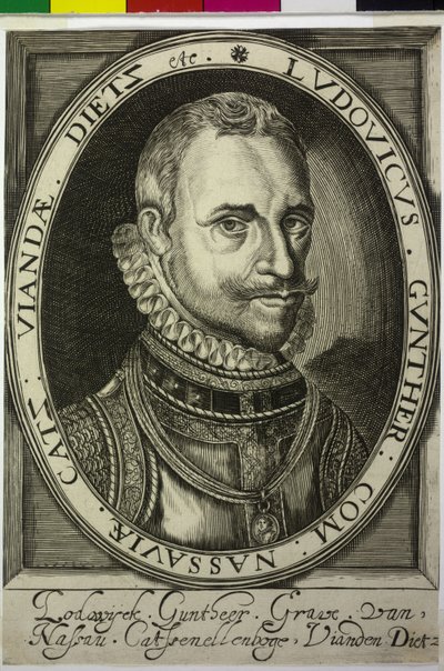 Greve af Nassau-Dillenburg Lewis Guenther af Nicolas de Clerck