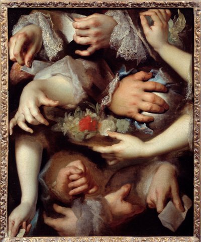 Håndstudier. Maleri af Nicolas De Largilliere (1656-1746) af Nicolas de Largillière
