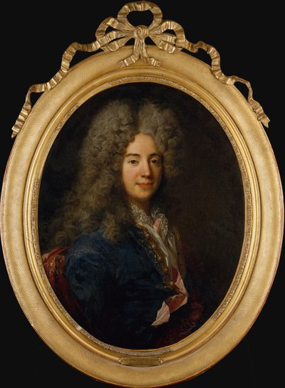 Portræt af en gentleman (olie på lærred) af Nicolas de Largillière
