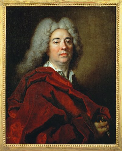 Selvportræt (maleri på lærred) af Nicolas de Largilliere