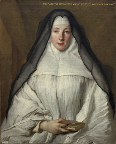 Elizabeth Throckmorton, Canonesse af Dames Augustines Anglaises-ordenen, 1729. af Nicolas de Largillière