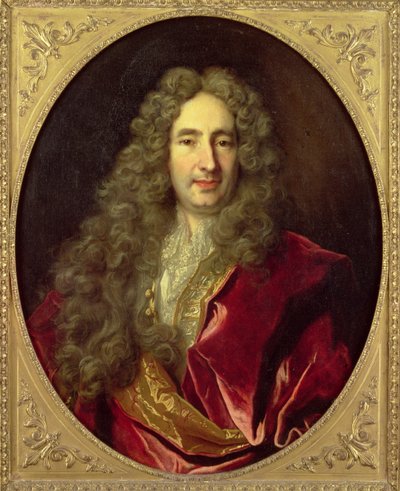 Portræt af Edme Boursault af Nicolas de Largillière