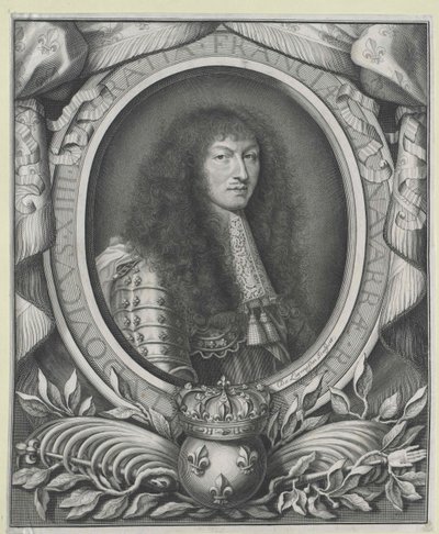 Frankrigs konge Louis XIV (kobberstik) af Nicolas de Larmessin
