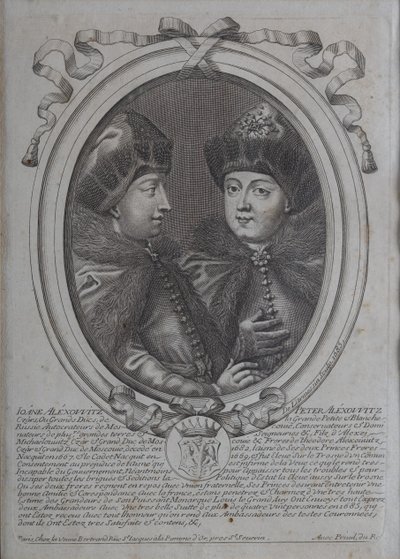 Zarerne Ivan Aleksijevitj og Peter Aleksijevitj af Rusland af Nicolas de Larmessin