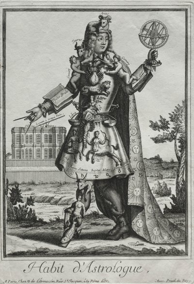 Fantasifulde kostumer: Astrologens kostume, ca. 1690. af Nicolas de Larmessin II
