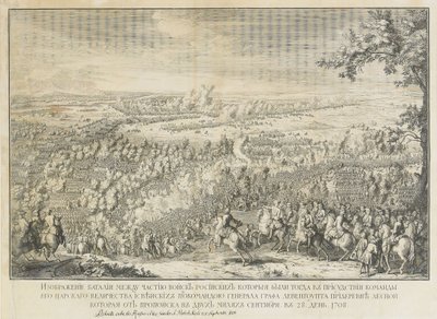 Slaget ved Lesnaya af Nicolas de Larmessin II