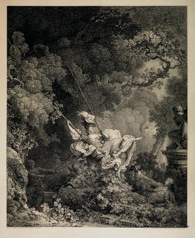 De heldige muligheder for en gynge, 1782. af Nicolas de Launay