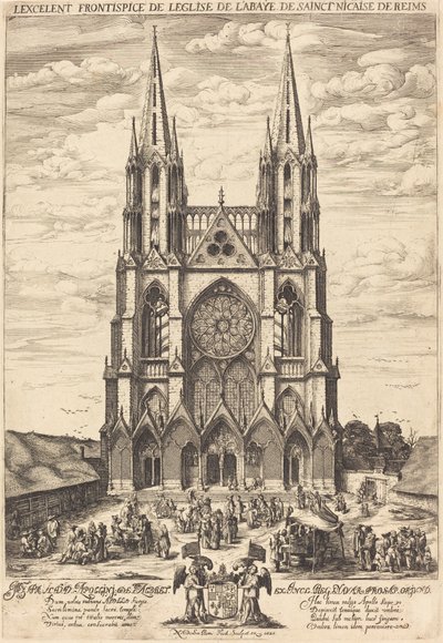Facaden på klosteret S. Nicaise de Reims af Nicolas de Son