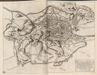 Topografisk kort over det gamle Rom af Nicolaus Beatrizet