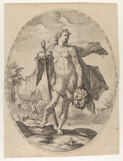 David fra Helte og heltinder i Det Gamle Testamente, ca. 1597., ca. 1597. af Nicolaus Braeu