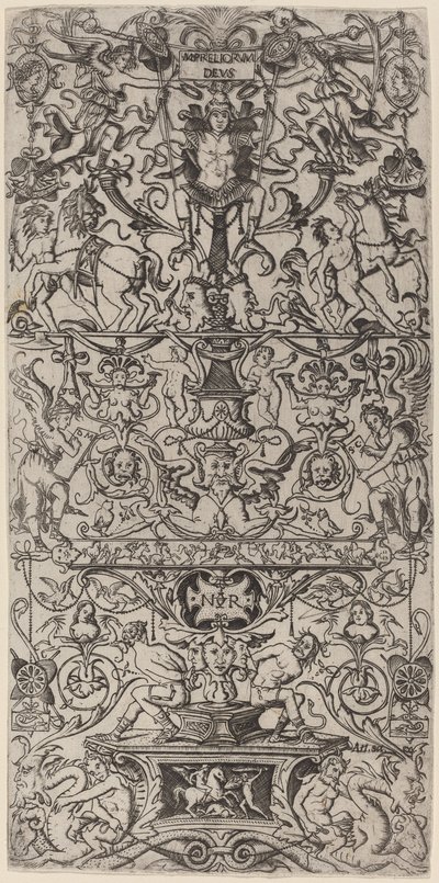 Ornamentpanel: Mars, God of Battles af Nicoletto da Modena