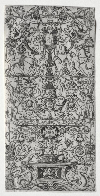 Ornamentpanel: Mars, God of Battles af Nicoletto da Modena