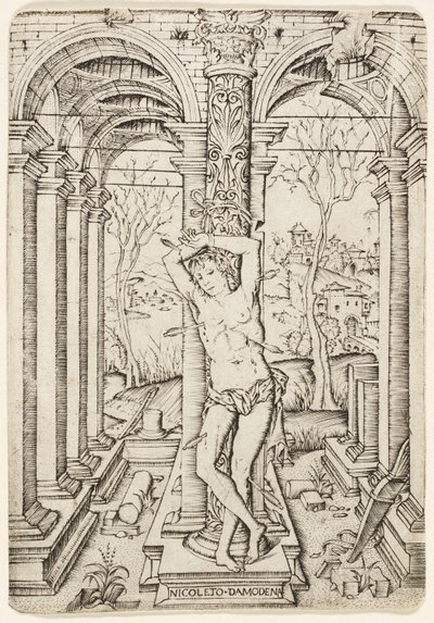 Sankt Sebastian af Nicoletto da Modena