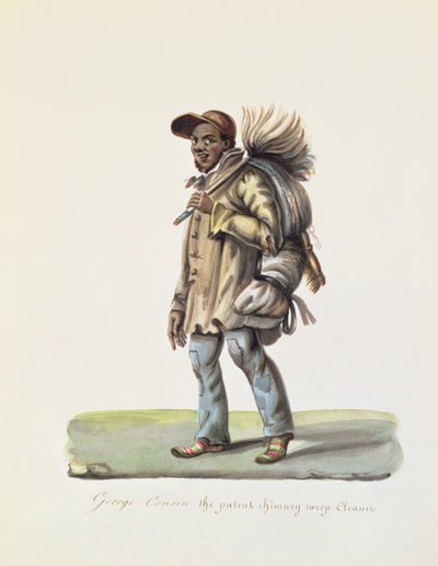 George Cousin, patentrenseren til skorstensfejeren af Nicolino Calyo
