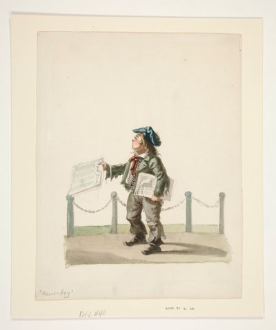 The Newsboy af Nicolino Calyo