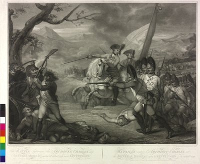 Den 19.10.1796 deltog ærkehertug Karl i slaget ved Emmendingen. af Nicolo Schiavonetti