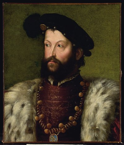 Portræt af en mand, formentlig Ercole II d"Este af Nicolo dell Abate