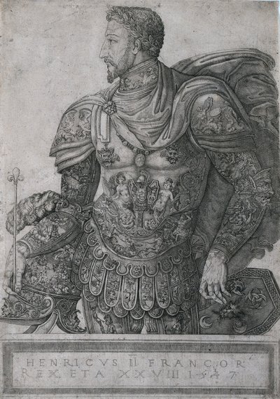 Henri II, konge af Frankrig, i en alder af 28, 1547. af Nicolo della Casa