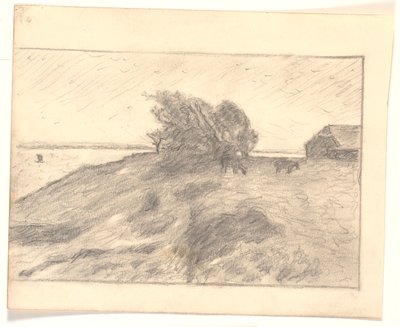 Udsigt ved Vejbjerggaard med Venø af Niels Jakob Jakobsen Bjerre