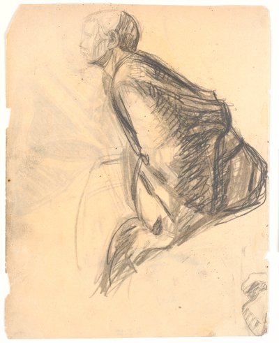 Figurstudie til maleriet "Maria salver Kristi fødder", 1907. Apostel nr. 3 t.h. i billedet af Niels Larsen Stevns