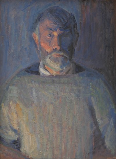Portræt af kunstneren. Lampelys af Niels Larsen Stevns