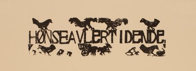 Hovedtitel til "Hønseavlertidende" af Niels Nielsen