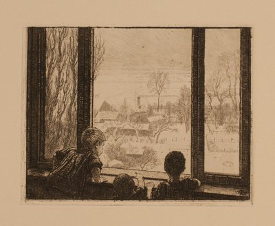 Børnene ved vinduet af Niels Skovgaard