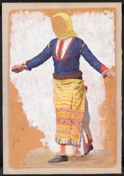 Dansende kvinde. Megara af Niels Skovgaard