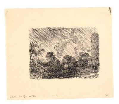 illustration til Den fundne skat af Niels Skovgaard