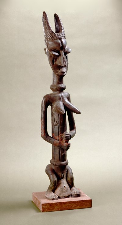 Figure of Onile, Iperu, Tsoede (brass) af Nigerian
