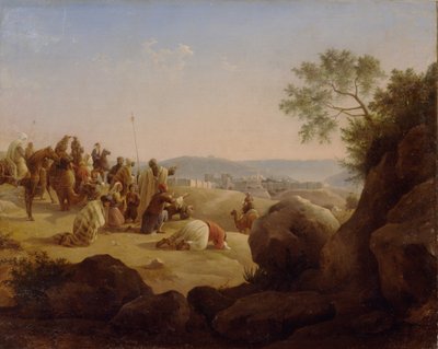 Pilgrimme før Jerusalem, 1831 af Nikanor Grigoryevich Chernetsov