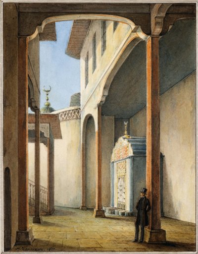 Pushkin i Bakhchisaray Khans palads, 1837 af Nikanor Grigoryevich Chernetsov