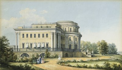 Yelagin-paladset i Sankt Petersborg, 1839 af Nikanor Grigoryevich Chernetsov