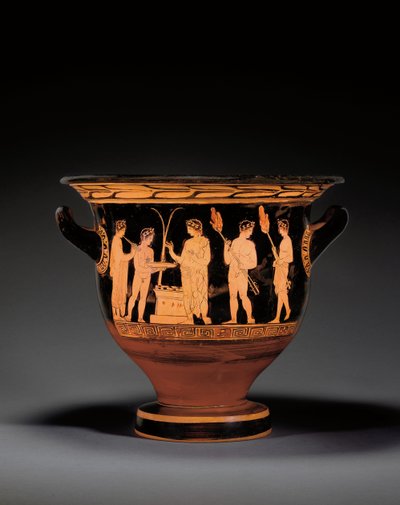 Attisk rødfigur klokkekrater, ca. 420-400 f.Kr af Nikias Painter