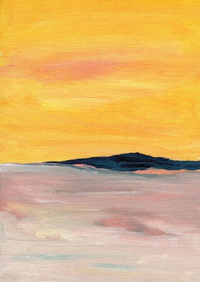 Abstrakt: Golden Horizon af Nikita Jariwala
