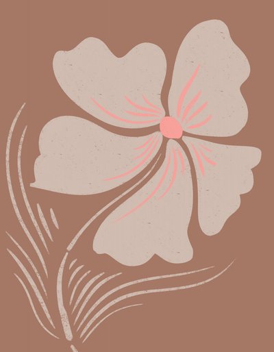 Jordnær boho-blomst af Nikita Jariwala