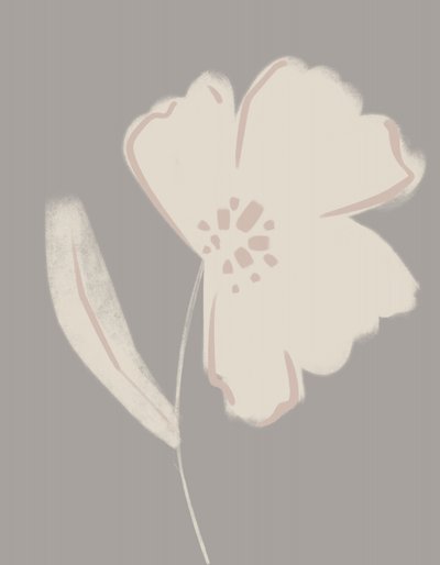 Blid, lyserød blomst af Nikita Jariwala