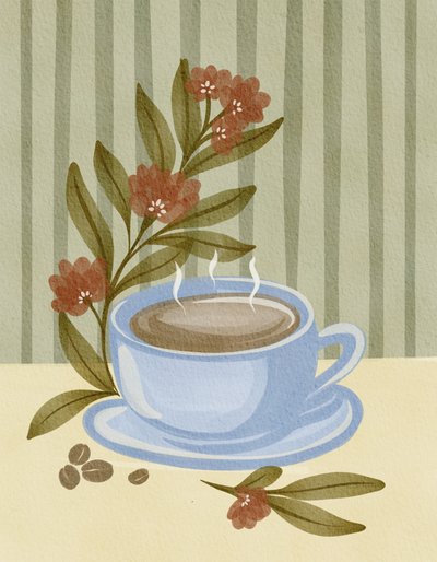 Dampende kaffeblomst af Nikita Jariwala