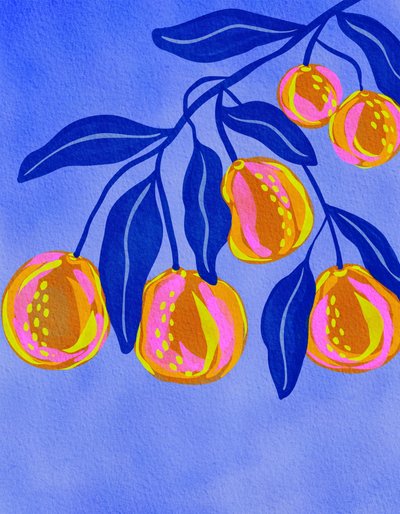 Farvestrålende citrustræ af Nikita Jariwala