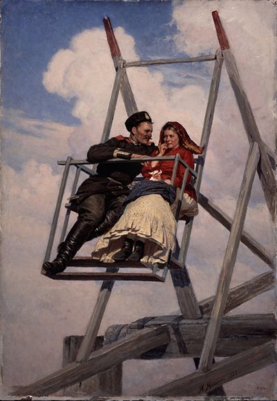 På Gyngen, 1888 af Nikolai Aleksandrovich Yaroshenko