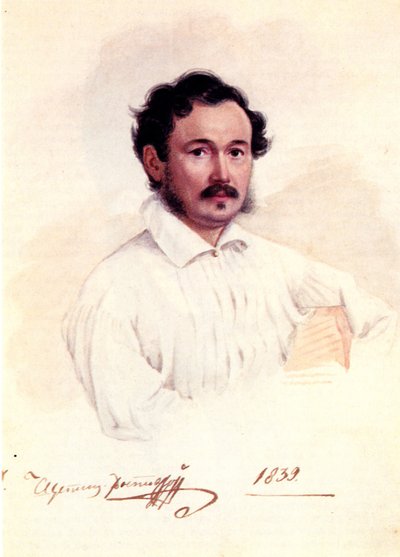 Portræt af decembrist hertug Dmitry Shchepin-Rostovsky 1798-1858, 1839 af Nikolai Alexandrovich Bestuzhev